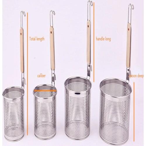 2017 stainless steel cooking noodles colander scoop surface filter rice noodle spoon