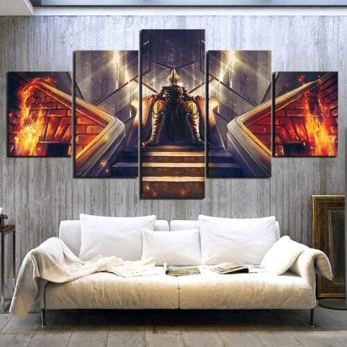5 Piece Fantasy Art Game Poster Paintings Pax Nova Pictures Canvas Art Decorative Paintings for Home Decor Wall Art