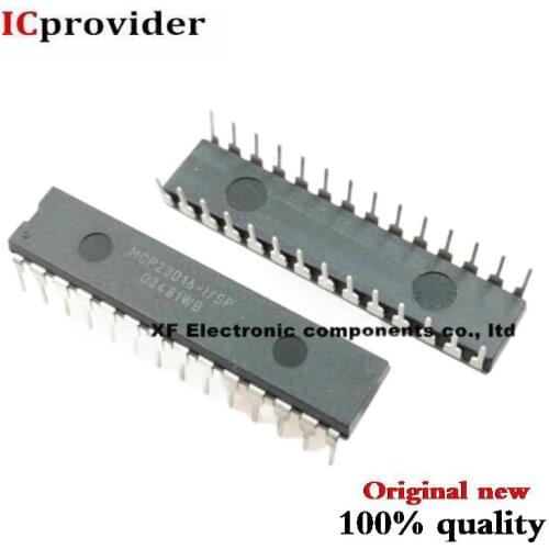 5pcs/lot MCP23016-I/SP MCP23016 23016 IC I/O EXPANDER I2C 16B 28SDIP Best quality