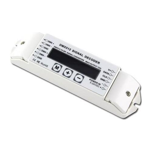 BC-820;DMX to SPI convertor;dmx512 signal input;output signal(selectable)supports 6803/8806/2811/2801/3001/1903/9813/WS2812B
