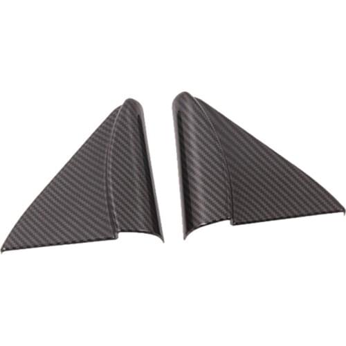 For Nissan Navara NP300 2016-2021 Carbon Fibre Car Interior A-Pillar Speaker Horn Cover Trim Frame Sticker Accessories