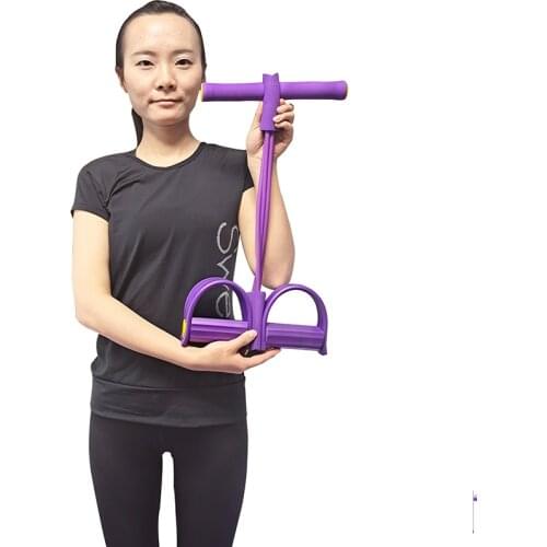 Fitness Equipment Abdominal Device Fitness Sports Multi-function Tension Rope Four-tube Pedal Puller Sit-up Equipment