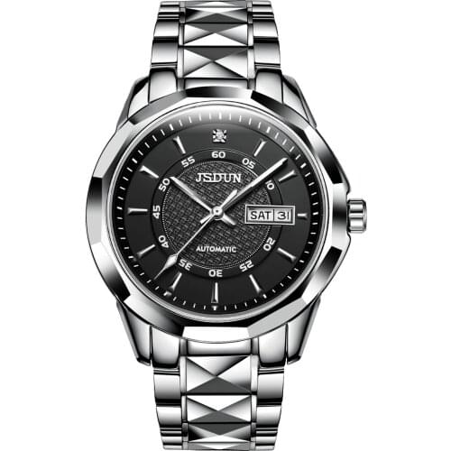 JSDUN-Mens Mechanical Watch, Sapphire Mirror, Luxury, Business Casual, Movement Imported From Japan