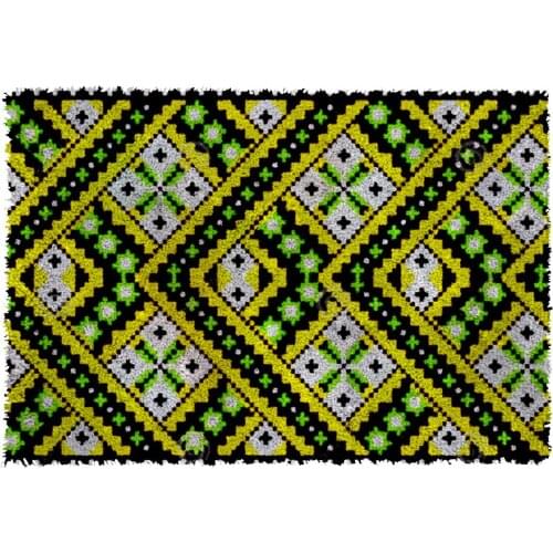 Latch Hook Rug veins Plush Tapestry Kits Crochet Cushion Mat DIY Carpet Rug Home Decor 61cmX85cm