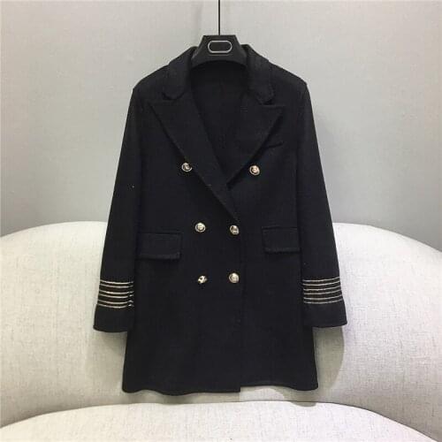 LDKVGSU Womens Black Coats