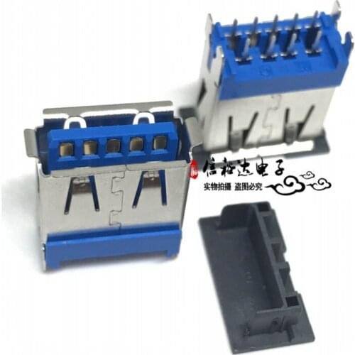 Original new 100% USB3.0/3.1 female socket vertical AUSB0235-P002A11 connector