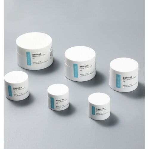 1 Pc Cream Jar Plastic Container Pot White Empty Matte Cosmetic Packaging Bottle Frosted Storage Box 5g/10g/15g/20g/30g/50g