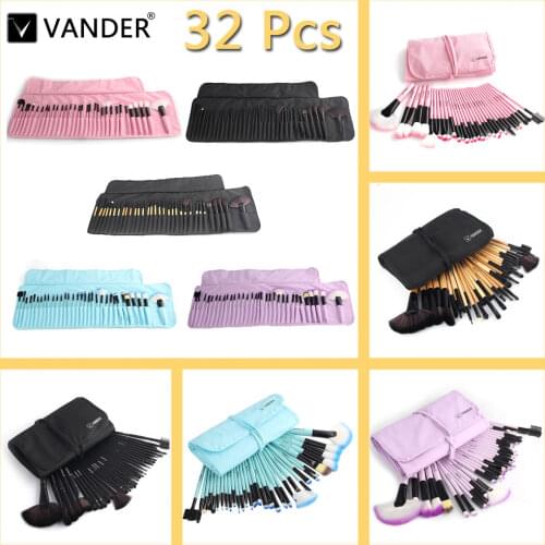 VANDER Professional Makeup Brushes Set 11/32Pcs Cosmetics Beauty Foundation Powder Brush Set Pincel Maquiagem Kits + Pouch Bag