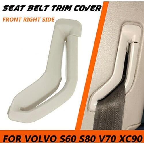 ABS Plastic Seat Belt Trim Cover Beige For Volvo S60 S80 XC90 High Quality Selector Gate 39885877