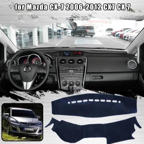 Car Dashboard Cover Mat Sun Shade Pad Instrument Panel Carpets Anti-UV for Mazda CX-7 2006-2012 CX7 CX 7 Accessories
