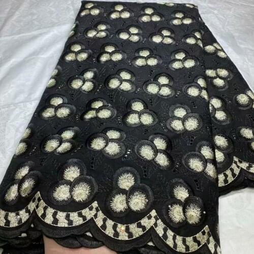 Dubai Fabric 100%cotton Nigerian Lace Fabric High Quality Lace 2021 Swiss Voile Lace Fabric African Dry Lace For Wedding 5yards