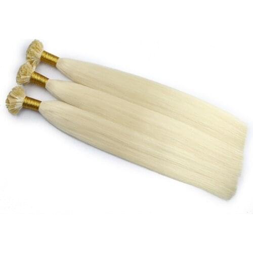 Toysww Straight Keratin U Tip Human Hair 18"-24" Fusion Hair Nail U Tip Hair Extension Virgin Pre Bonded Hair Extension