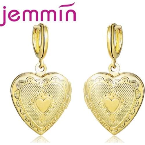 New Fashion Heart Design Minimalist Hot Sale 925 Sterling Silver Earring Romantic Style Woman Girls Best Anniversary Gift