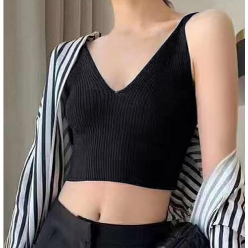 Women Sleeveless Padded Camisole Lingerie Wrapped Tops Seamless Underwear Sexy Push Up Bra Sport Female Tube Tops Sports Bra