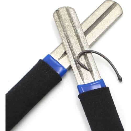1PC Double Groove Fishing Hook Sharpening Hone New Fishing Grinding Hook Sharpener Carp Fishing Tool Fish Accessories