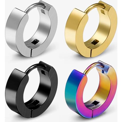 Wholesale 20pairs/lot 4mm-6mm Stainless Steel Ear Clip-on Rock Style Earrings For Men Women Fashion Jewelry Mix Style