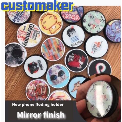 20pcs/lot CUSTOM phone bracket airbag Expanding Stand Finger Retractable airbag Mirror finish phone holder grand event gifts