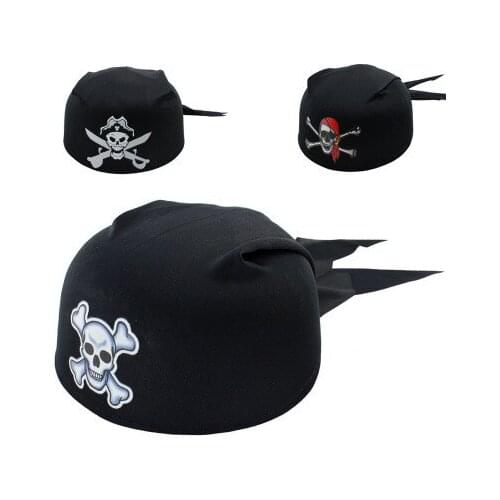 2016 New Halloween Party Supplies Pirate Captain Hat Round Childrens Day Cosplay Kids Gift 5pcs/lot