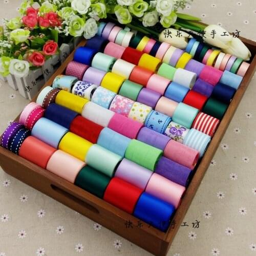 DIY hand-made bow accessories hairpin hair accessories ribbons novice kit production(85meters )