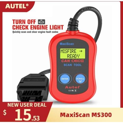 Autel MaxiScan MS300 OBDII Automotive Diagnostic Tools Code Reader Car Accessories OBD2 Escaneo del motor