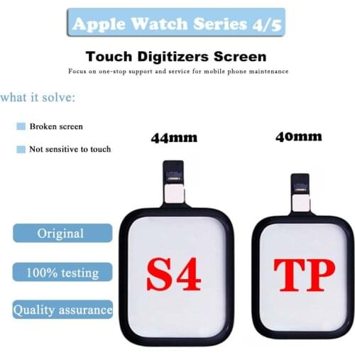 Original For Apple Watch Series 4 Touch Screen Digitizer For iWatch 5 iWatch 4 Front Touch Glass Display Repairs Replacement