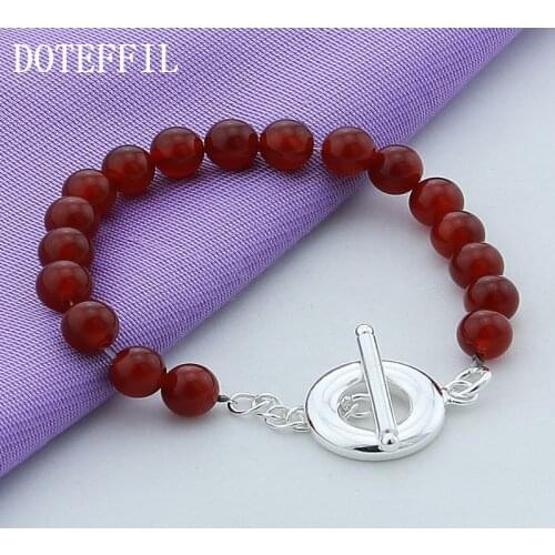 Красные браслеты DOTEFFIL China At AliExpress