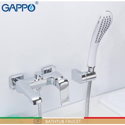 GAPPO Bathtub Faucet bathtub brass faucet waterfall bath mixer taps single handle wall mount robinetterie salle de bain