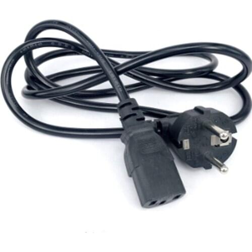 IEC320 C13 to European 2 pin Round Power line cables, CEE7/7 Power Cable,IEC320 C14 VDE Power cord