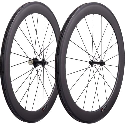 Ceramic Bearing Hub Powerway R13 Tubuless Road Bicycle Carbon Wheelset 60mm 25mm U Shape Full Carbon Wheels 3K UD matte glossy