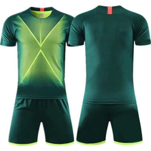 Kids Adult Tracksuits Short Sleeve Soccer Jersey Set Child Men Football Uniform Match Training Wear Survetement Football Suit