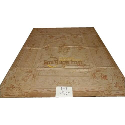 Handmade Carpet Livingroom Carpet Square Rug Aubusson Carpet Wool Knitting Carpets