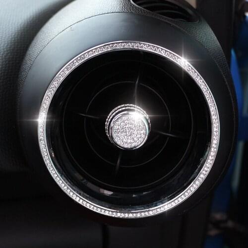 Beautiful Crystals Car Interior Decoration Door Handle Outlet Meter Window Control Moulding Trim for Mini Cooper R55 R56 R60 R61