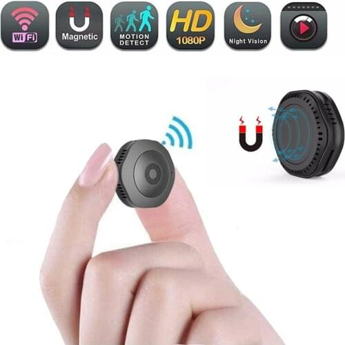 Mini WiFi Camera Wireless HD 1080P Portable Home Security Small Secret Cam with Motion Activated/Night Vision Secret Espion
