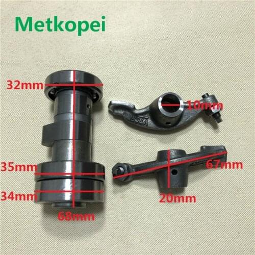 Motorcycle JH70 CD70 TH90 engine camshaft cam shaft and rocker arm for Jialing 70cc 90cc valve tappet swing arm