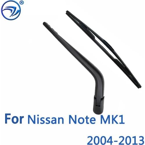 Wiper 12" Rear Wiper Blade & Arm Set For Nissan Note MK1 2004 2005 2006 -2013 2007 2008 2009 Windshield Windscreen Rear Window