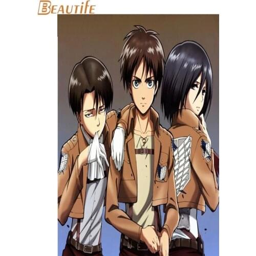 New Arrival Attack of Titan Poster Cloth Silk Poster Home Decoration Wall Art Fabric Poster Print30x45cm,40X60cm.50X75cm,60X90cm