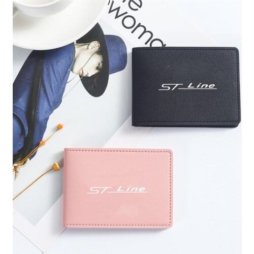 For Ford Focus mk2 st Vignale / st-line f150 PU Leather Auto Driver License Bag Cover Car Driving Documents Card Credit Holder