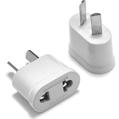AU NZ Plug Adapter 2 Pin EU European US To Australia New Zealand Power Plug Adapter Converter AC Electrical Power Change Outlet
