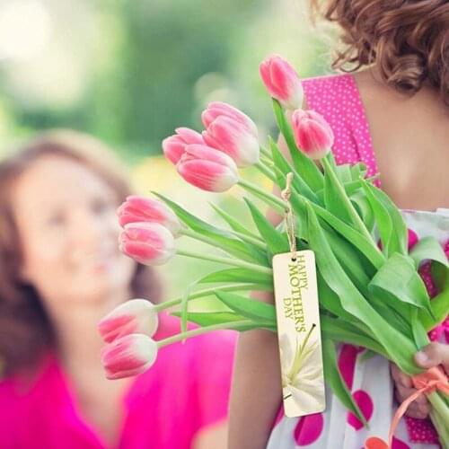 Rectangle Wood Blank Bookmarks Unfinished Hanging DIY Wooden Tags Craft for Easter Ornaments Birthday Present Gift T8DB