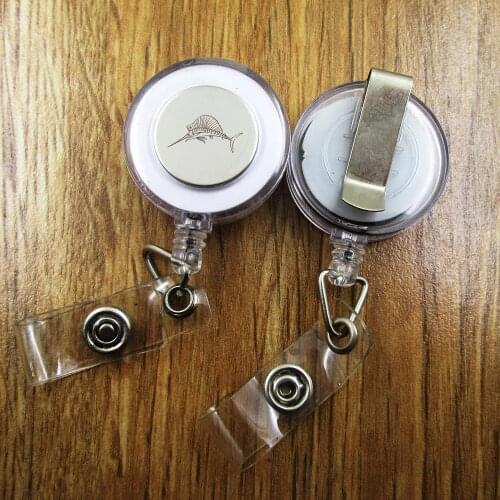 Sailfish ID Badge Reel gift for him/her friend family retractable recoil id badge holder work fun