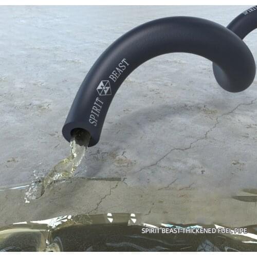 Grey Oil Pipelines Fatigue Resistance Modified Parts Motors SPIRIT BEAST Thickening Hose 1M Anti-acid