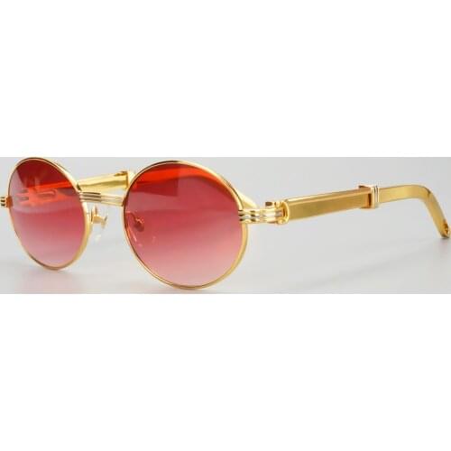 Vintage Unique Carter Mens Gafas De Sol Stainless Prescription Sunglasses Myopia Retro Computer Yellow Women Sunglass Deco