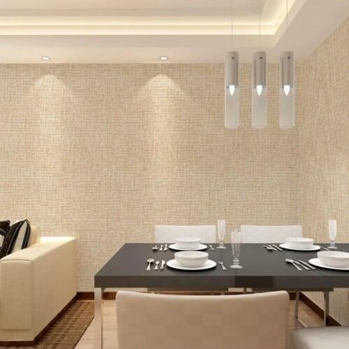 Wallpaper Modern Bedroom Linen Leather Fabric Living Room 3d Seamless Wallcovering Plain Flax Wall Decoration Cloth Emperor