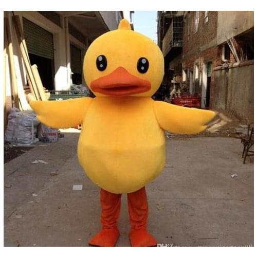 Duck Mascot Costume Big Yellow Duck Cartoon Costume fancy party Dress of Adult children Size factory