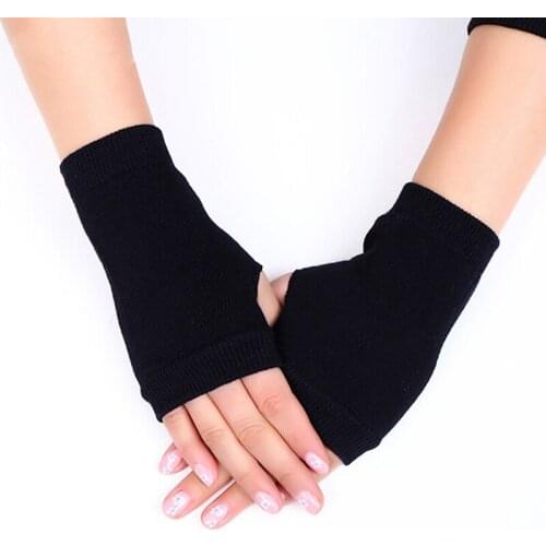 Winter Gloves Female Fingerless Gloves Without Fingers Women Cashmere Warm Winter Gloves Hand Wrist Warmer Mittens