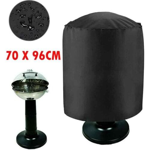 1*BBQ Cover 70 X 96cm/27 X 37inch Round BBQ Garden For Weber Barbecue Grill Cover Outdoor Waterproof Kettle