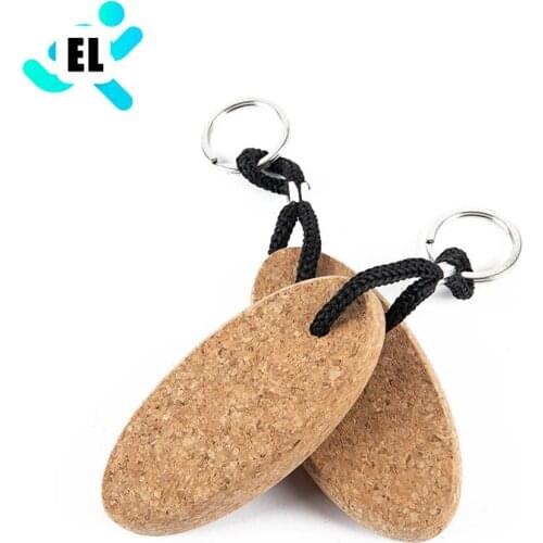 New 1Pc Cork Ball Keychain Floating Buoy Holder for Water Sports Beach Rowing Boats High Quality