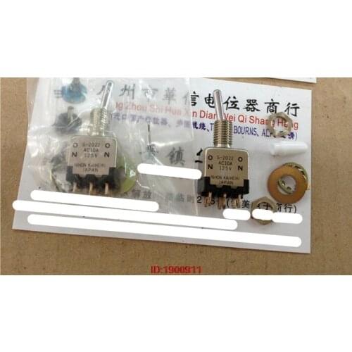1pcs/lot Japan NKK S-2022 AC10A 125V 2 files 6 foot twist switch