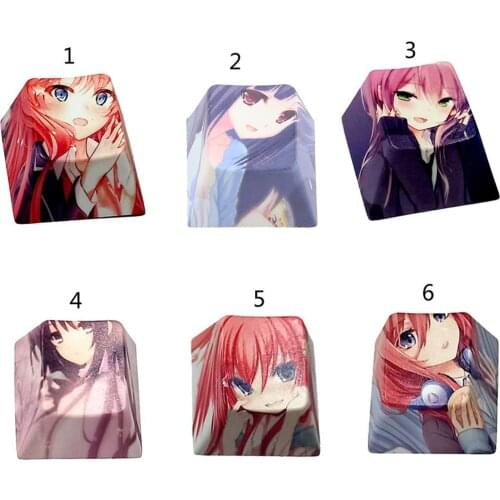 1PC Cherry Profile PBT Dye Sublimation Cherry Profile Keycaps for Cherry MX Mechanical Keyboard Gaming Players R4 Height