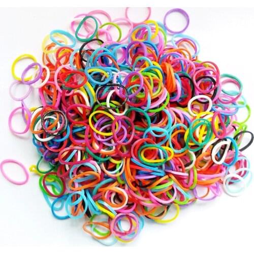 100pcs/bag Mixed Colorful Rubber Bands Girls Pet Dog DIY Hair Bows Grooming Hairpin Funny Hair Pet Products Accessories